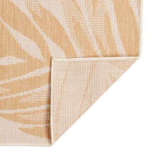 Buitenkleed met bladpatroon platgeweven 80x250 cm 2
