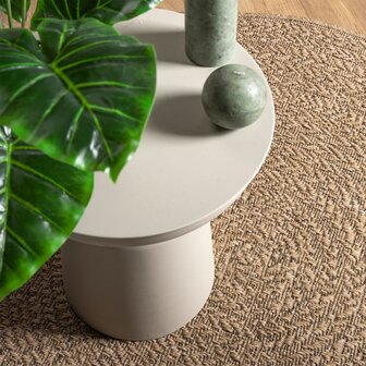 Vloerkleed ZIZUR binnen en buiten 90 cm jute look 2