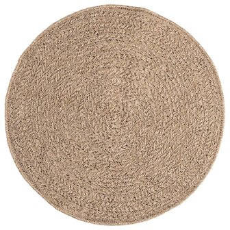 Vloerkleed ZIZUR binnen en buiten 90 cm jute look 3