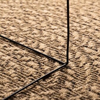 Vloerkleed ZIZUR binnen en buiten 90 cm jute look 4