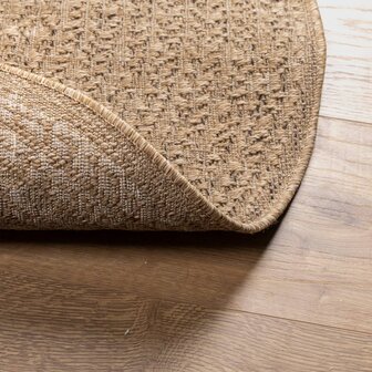Vloerkleed ZIZUR binnen en buiten 90 cm jute look 7