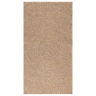 Vloerkleed ZIZUR binnen en buiten 80x150 cm jute look 3