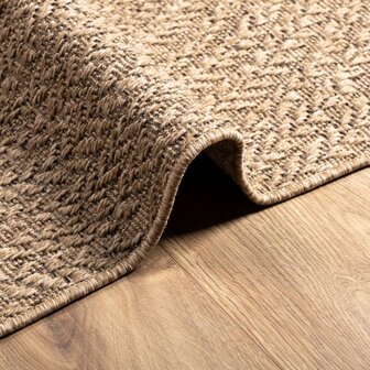 Vloerkleed ZIZUR binnen en buiten 80x150 cm jute look 6