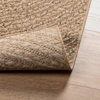 Vloerkleed ZIZUR binnen en buiten 80x150 cm jute look 7