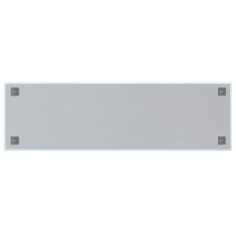 Magneetbord voor aan de wand 100x30 cm gehard glas wit 4