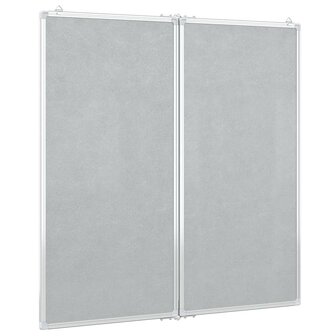 Whiteboard magnetisch inklapbaar 100x100x1,7 cm aluminium 4