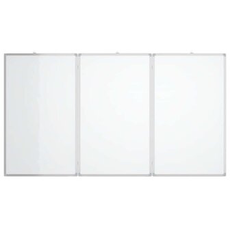 Whiteboard magnetisch inklapbaar 180x80x1,7 cm aluminium 3