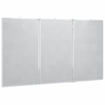 Whiteboard magnetisch inklapbaar 180x80x1,7 cm aluminium 4