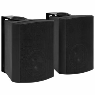Stereoluidsprekers wandgemonteerd 2 st 100 W zwart 1