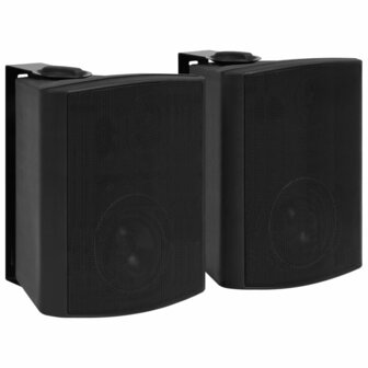 Stereoluidsprekers wandgemonteerd 2 st 120 W zwart 1