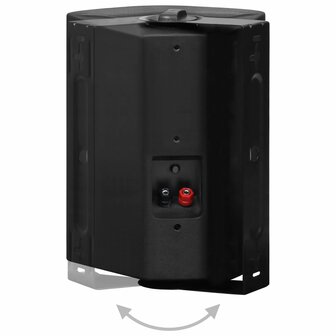 Stereoluidsprekers wandgemonteerd 2 st 120 W zwart 6