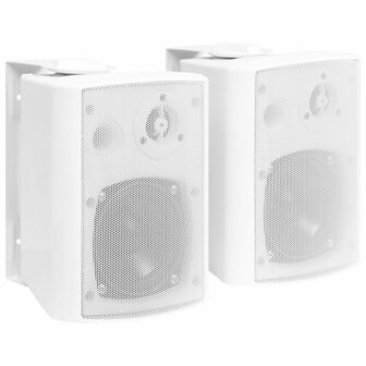 Stereoluidsprekers wandgemonteerd 2 st 80 W wit 1