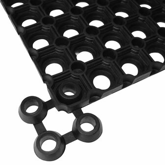 Deurmat rechthoekig 60x80 cm rubber 5