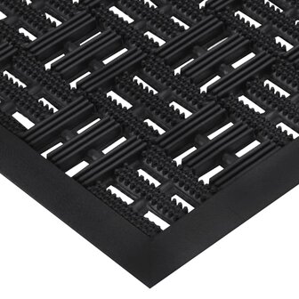 Deurmat rechthoekig 45x75 cm rubber 4