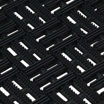 Deurmat rechthoekig 45x75 cm rubber 5