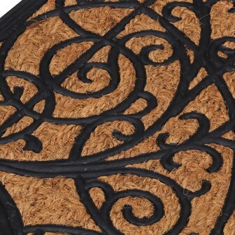 Deurmat halfrond 45x75 cm rubber en kokosvezel 5