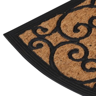Deurmat halfrond 45x75 cm rubber en kokosvezel 4