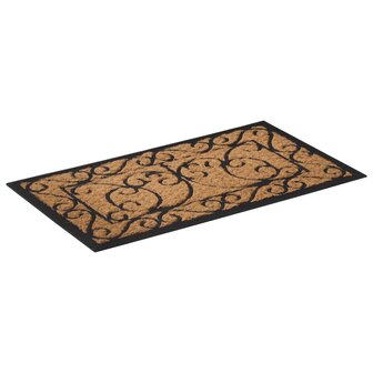 Deurmat rechthoekig 45x75 cm rubber en kokosvezel 2