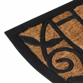 Deurmat halfrond 45x75 cm rubber en kokosvezel 4