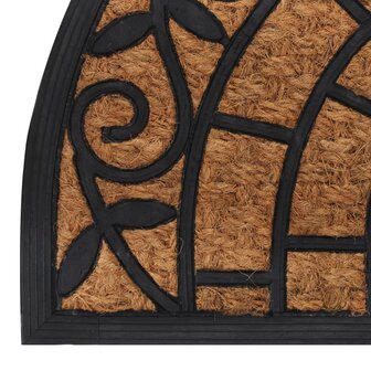 Deurmat halfrond 45x75 cm rubber en kokosvezel 6