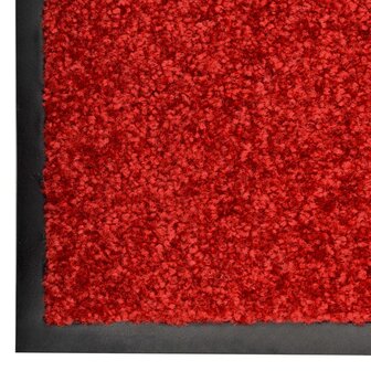 Deurmat wasbaar 40x60 cm rood 3
