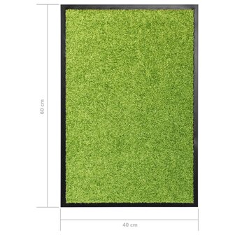 Deurmat wasbaar 40x60 cm groen 6
