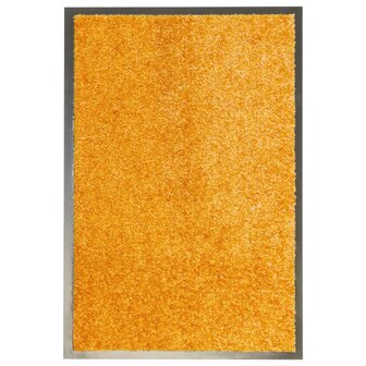 Deurmat wasbaar 40x60 cm oranje 1