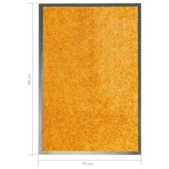 Deurmat wasbaar 40x60 cm oranje 6