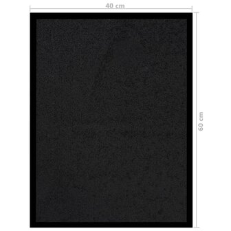 Deurmat 40x60 cm zwart 6