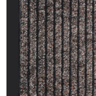 Deurmat 40x60 cm gestreept beige 2