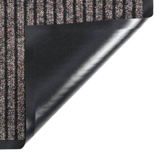 Deurmat 40x60 cm gestreept beige 3