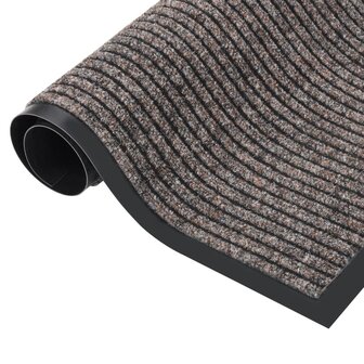 Deurmat 40x60 cm gestreept beige 4