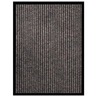 Deurmat 60x80 cm gestreept beige 1