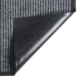 Deurmat 40x60 cm gestreept grijs 3