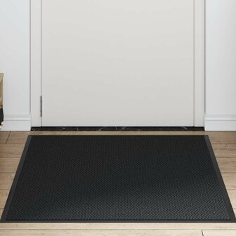 Deurmat 80x120 cm zwart 2