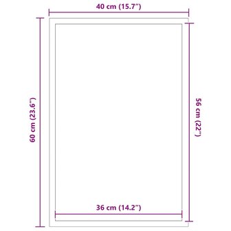 Deurmat 40x60 cm bruin 7