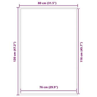 Deurmat 80x120 cm bruin 7