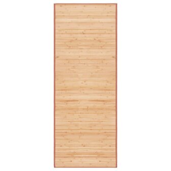 Tapijt 80x200 cm bamboe bruin 1