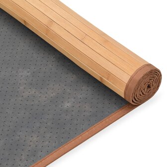 Tapijt 80x200 cm bamboe bruin 4