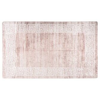 Vloerkleed wasbaar anti-slip 120x180 cm beige 1