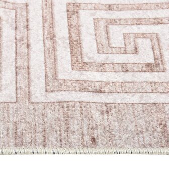 Vloerkleed wasbaar anti-slip 120x180 cm beige 2