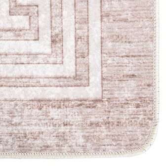 Vloerkleed wasbaar anti-slip 120x180 cm beige 4