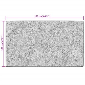Vloerkleed wasbaar anti-slip 120x170 cm zwart en goudkleurig 7