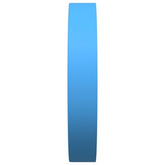 Wandklok &Oslash;25,5 cm polystyreen en glas blauw 4