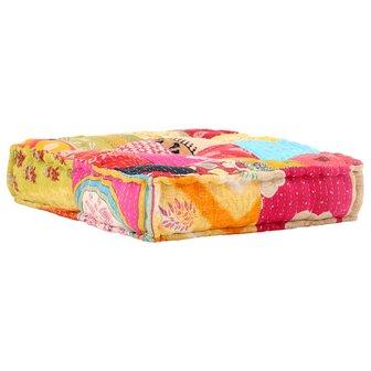 Poef modulair stof patchwork 6