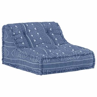 Poef modulair stof indigo 5