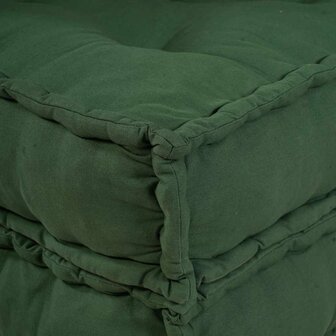 Poef modulair 70x70x54 stof groen 9