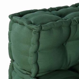Poef modulair 70x70x54 stof groen 9