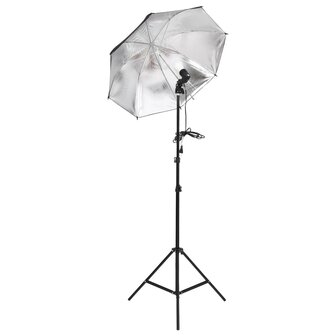 Fotostudioset met verlichtingsset en achtergrond 7