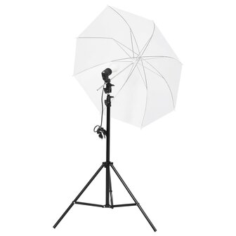 Fotostudioset met verlichtingsset en achtergrond 8